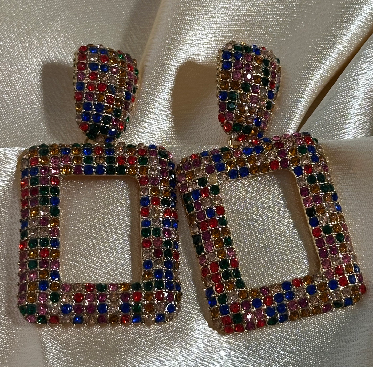 Multi Gems Earrings